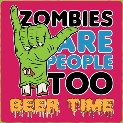 Szablon koszulki z zabawnym cytatem zombie