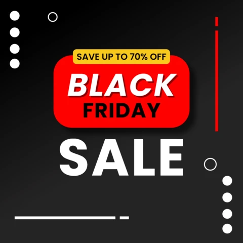 Black Friday Sale Design Template for Promotional Flyers