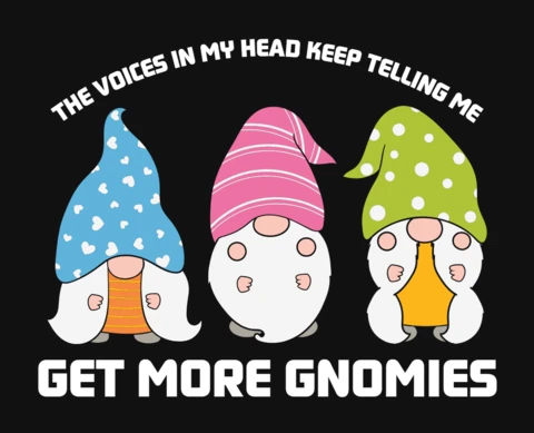 Get More Gnomies T-Shirt Design Template