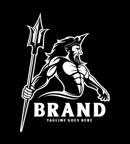 Poseidon Logo Design Template