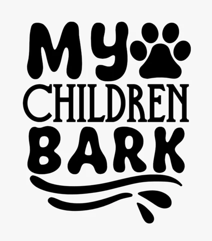 My Children Bark Dog Lover T-shirt Design