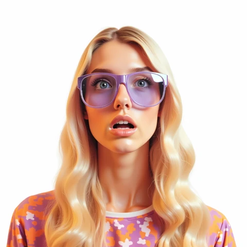 Trendy Fashion Design Template with Stylish Sunglasses