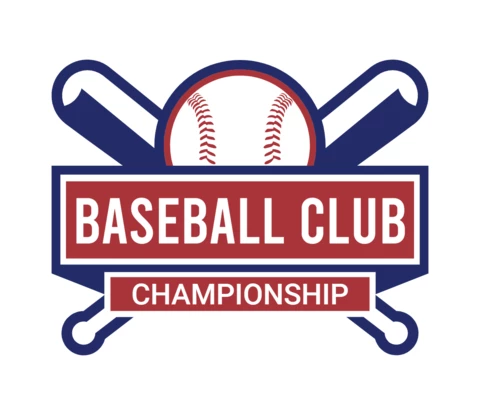 Szablon projektu logo sportowe mistrzostw klubu baseballowego