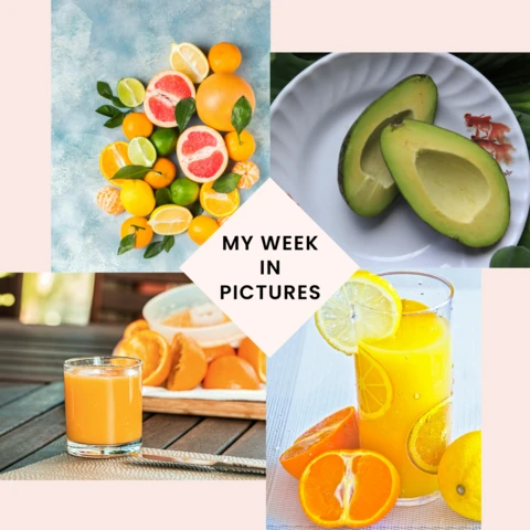 My Week in Pictures Vibrant Fruit Instagram Post Design Template