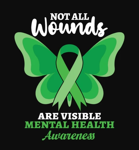Not All Wounds Are Visible T-Shirt Design Template