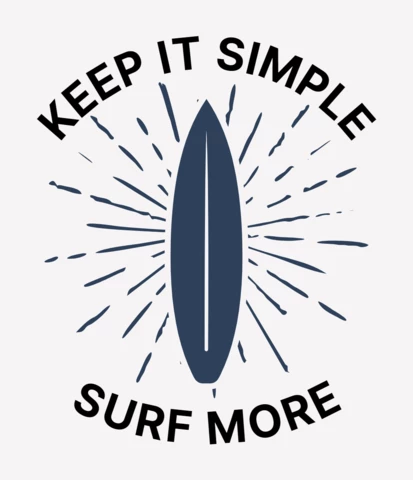 Surfen retro Plakat Design Vorlage