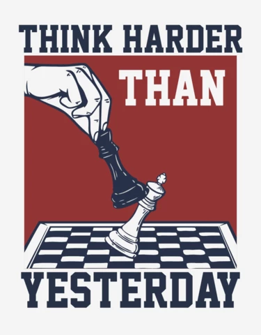 Chess Vintage Illustration T-shirt Design Template