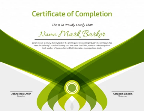 Corporate Company Certificate Post Design Template