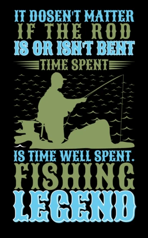 Plantilla de diseño de leyenda de pesca vintage para póster de entusiastas de las actividades al aire libre