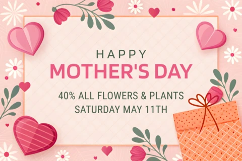 Charming Floral Mother's Day Promotion Template - Editable Design for Special Offers