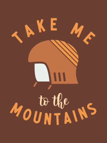 Nimm mich mit in die berge t-shirt Vorlage-Design