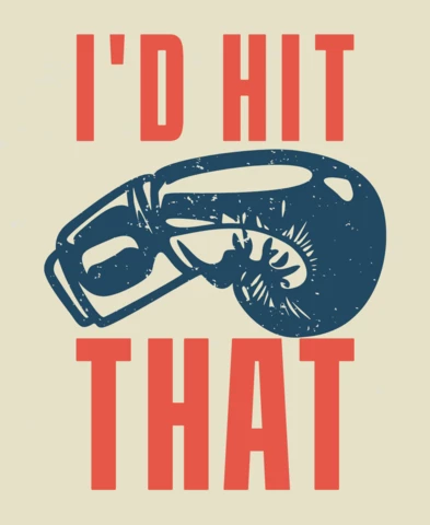 Boxing Gloves Vintage T-shirt Design Template