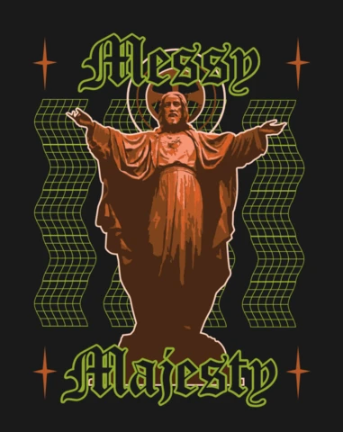 Messy Majesty Design Template for Artistic Apparel