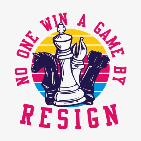 Chess Player Vintage T-Shirt Design Template