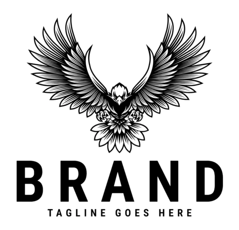 Modello di logo Eagle