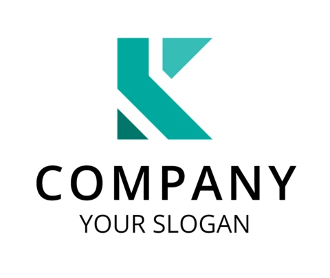 Lettera k modello di logo aziendale