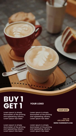 Compre 1 e leve 1 modelo de design de postagem de história promocional do Instagram
