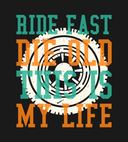 Wheel Vintage T-shirt Design Template