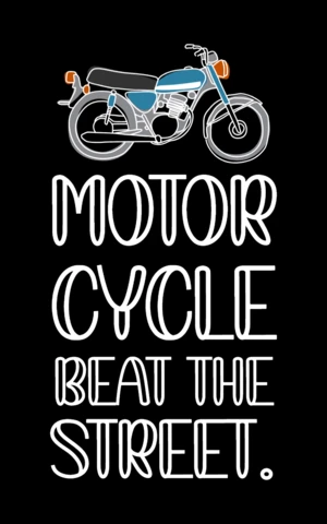 Motorcycle Beat The Street T-shirt Design Template