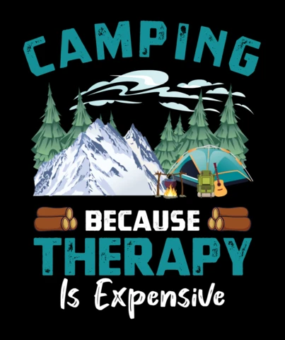 Plantilla de diseño de camiseta de camping
