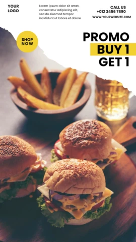 Bright Advertising Instagram Story Post Design Template