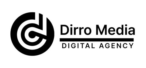 Modello di logo per la lettera d di Dirro media