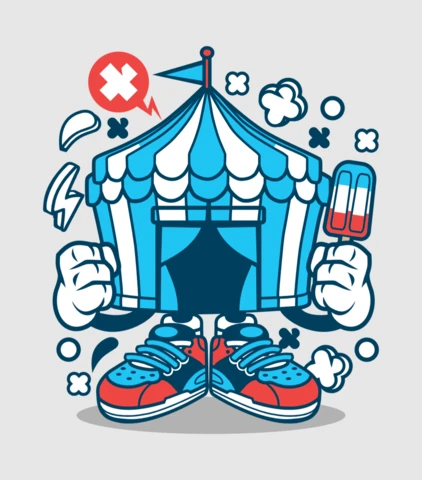 Circus Cartoon Character Design Template