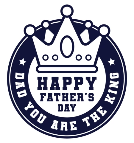 Father's Day Badge Stamps Design Template