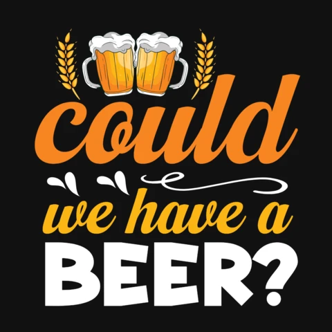 ビールTシャツのデザインテンプレートをお願いします。