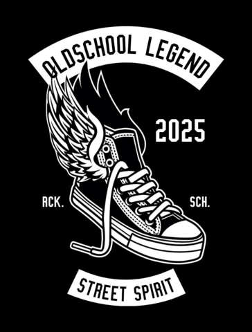 Old School Wings Converse Shoe T-shirt Design