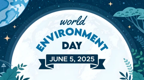 Creative Night Design Template for World Environment Day