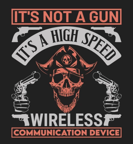 Es ist keine waffe es ist eine hohe geschwindigkeit drahtlos zitat t-shirt design vorlage