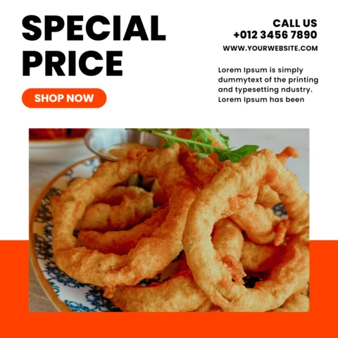 Special Food Promotional Social Media Post Design Template