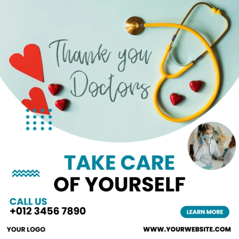 Eye-Catching Medical Social Media Post Design Template