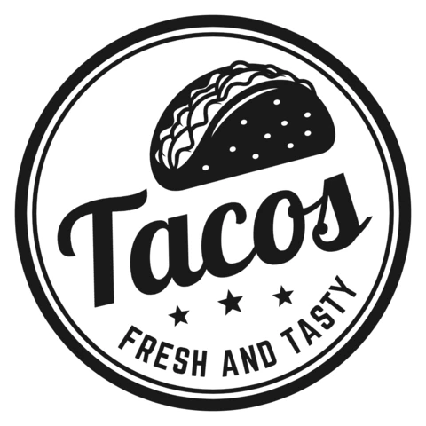 Fresh And Tasty Tacos Logo Design Template