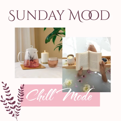 Sunday Mood Romantic Moodboard Instagram Post