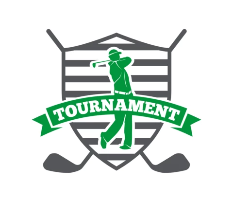Golf Club Tournament Sports Logo Design Template