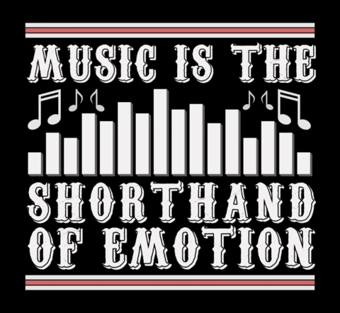 Retro Music Quote Design Template for Creative Projects