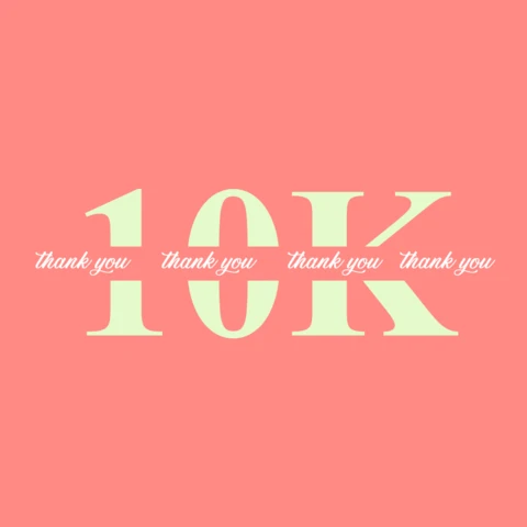10K Followers Celebration Instagram Post Design Template