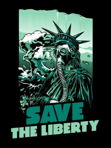 Save The Liberty T-shirt Design Template