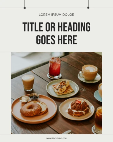 Cozy Brunch Table Instagram Post Design Template