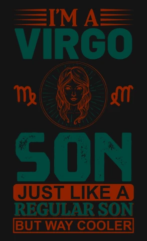 Modèle de citation de fils de vierge vintage pour vêtements personnalisables