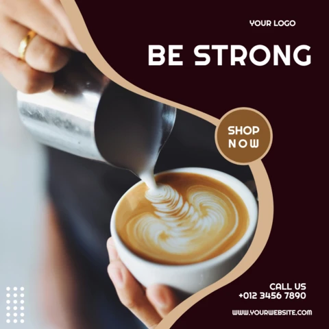 Barista Promotional Social Media Banner Design Template