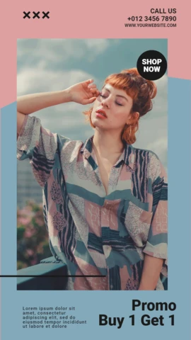 Compre 1 e leve 1 oferta modelo de design de postagem de história do Instagram