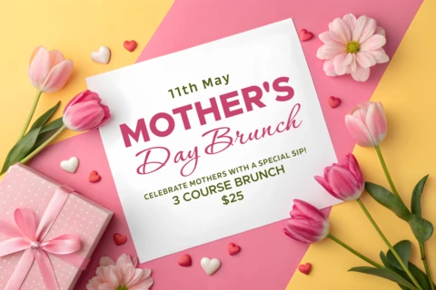 Elegant Mother's Day Brunch Invitation Template - Floral Design