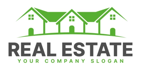 Plantilla de diseño de logotipo de empresa inmobiliaria