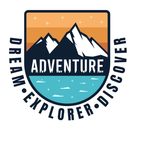 Mountain Outdoor Adventure Logo Design Template