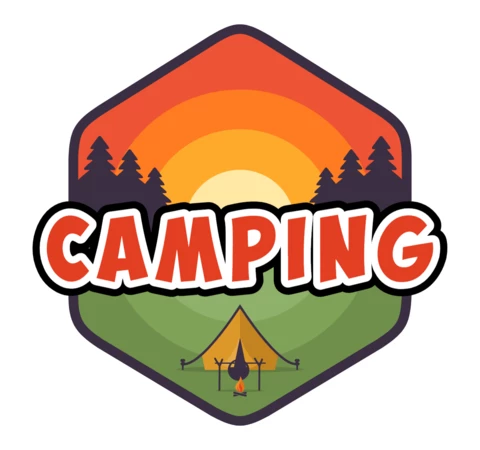 Camping Outdoor Adventure Logo Design Template