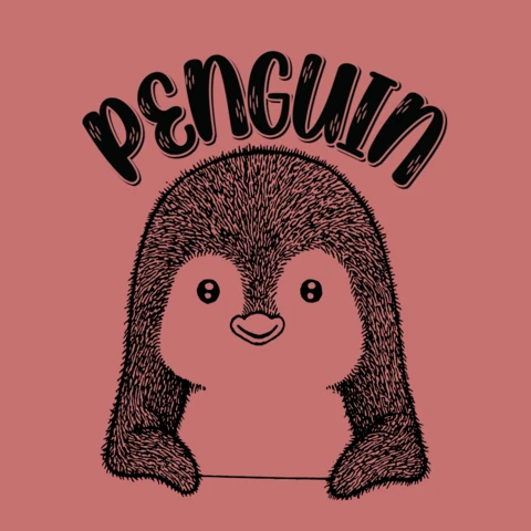 Adorable modèle de pingouin pour l'impression d'un t-shirt mignon