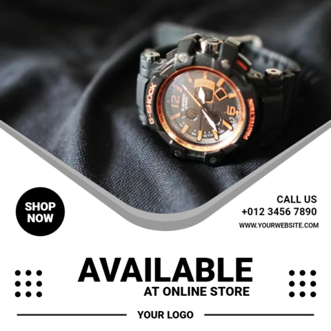 Sportswear Watch Elegant Instagram Post Design Template